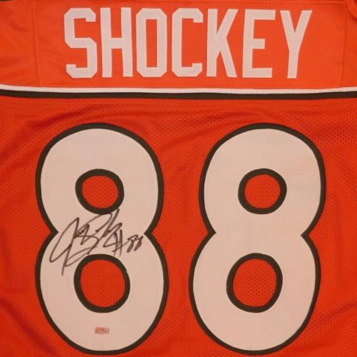 Jeremy Shockey Autographed Miami Hurricanes (Orange #88) Custom Jersey