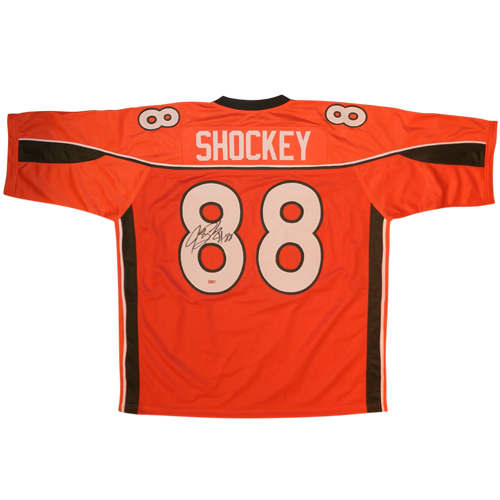 Jeremy Shockey Autographed Miami Hurricanes (Orange #88) Custom Jersey