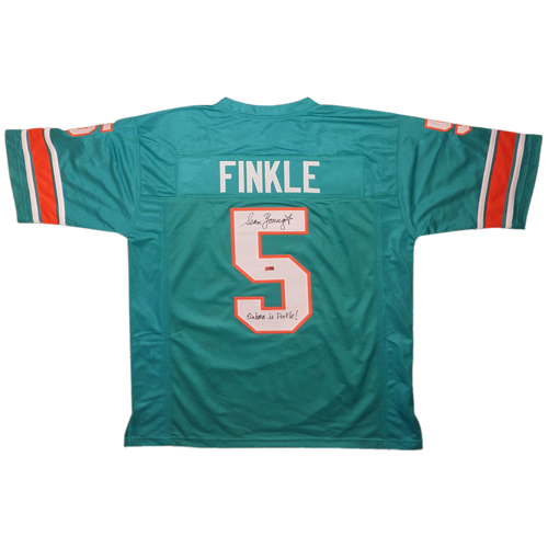 Sean Young Autographed Ray Finkle Miami Dolphins (Teal #5) Jersey w/ 