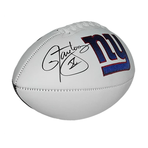 Lawrence Taylor Autographed New York Giants Logo Football - JSA