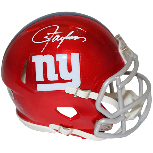 Lawrence Taylor Autographed New York Giants (FLASH Alternate) Mini Helmet - Beckett Witness