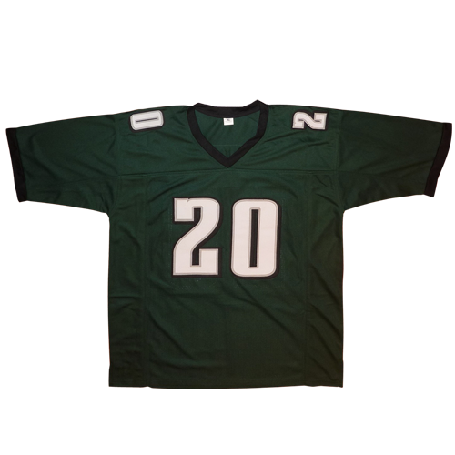 Brian Dawkins Autographed Philadelphia (Green #20) Custom Jersey - JSA