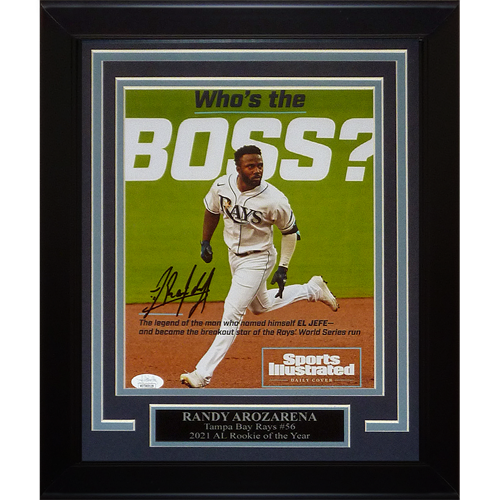 Randy Arozarena Autographed Tampa Bay Rays (Who's The Boss) Framed 8x10 Photo - JSA