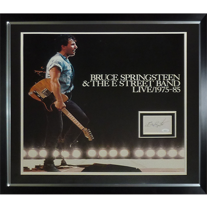 Bruce Springsteen Live 1974-85 24x24 Concert Poster Deluxe Framed with Autograph - JSA Full Letter