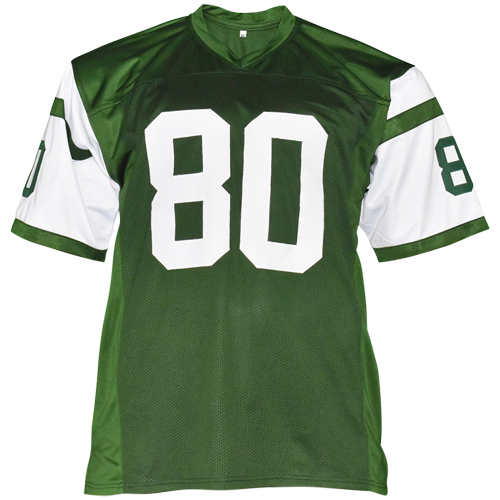 Wayne Chrebet Autographed New York (Green #80) Custom Jersey - JSA