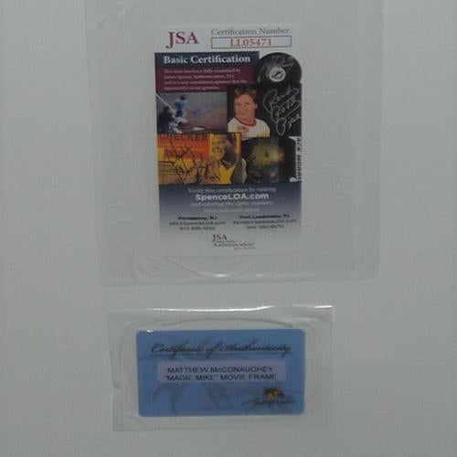 Magic Mike 11x17 Movie Poster Deluxe Framed with Matthew McConaughey Autograph - JSA