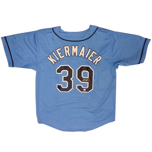 Kevin Kiermaier Autographed Tampa Bay (Baby Blue #39) Custom Jersey - JSA