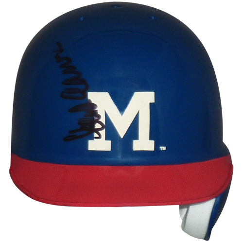 Hank Aaron Autographed Milwaukee Braves Mini Batting Helmet - JSA