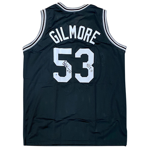 Artis Gilmore Autographed San Antonio (Black #53) Custom Jersey w/ HOF 11 - JSA