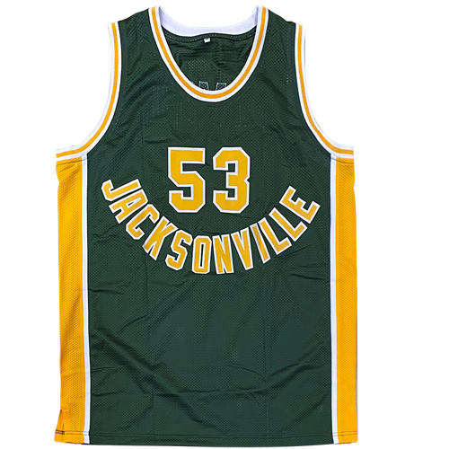 Artis Gilmore Autographed Jacksonville University (Green #53) Custom Jersey w/ HOF 11 - JSA