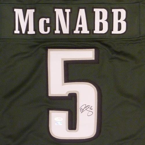 Donovan McNabb Autographed Philadelphia (Green #5) Custom Jersey - JSA