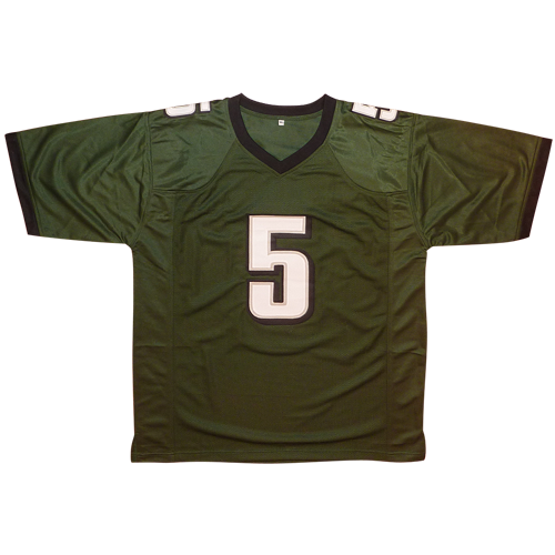 Donovan McNabb Autographed Philadelphia (Green #5) Custom Jersey - JSA