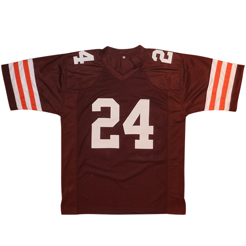 Nick Chubb Autographed Cleveland (Brown #24) Custom Jersey - Beckett