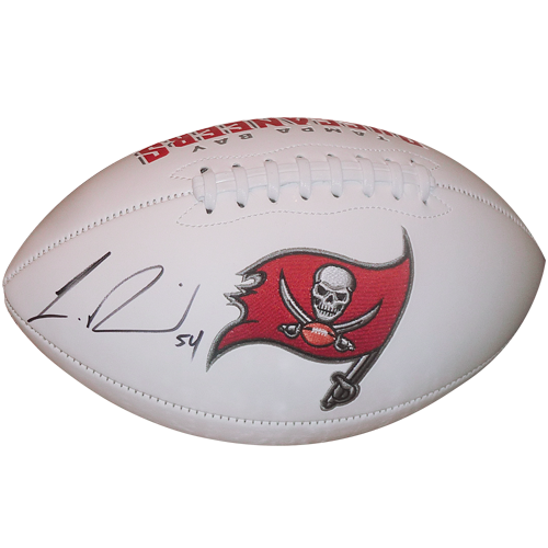 Lavonte David Autographed Tampa Bay Buccaneers Logo Football - JSA