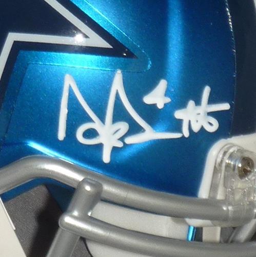 Dak Prescott Autographed Dallas Cowboys (BLAZE Alternate) Mini Helmet - Beckett