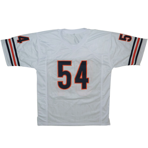 Brian Urlacher Autographed Chicago (White #54) Custom Jersey - Beckett