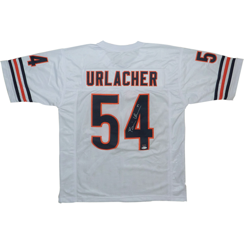 Brian Urlacher Autographed Chicago (White #54) Custom Jersey - Beckett