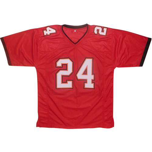 Carlton Davis Autographed Tampa Bay (Red #24) Jersey - BAS