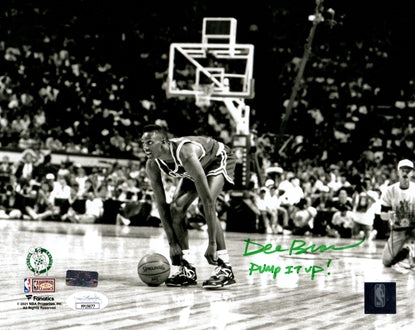 Dee Brown Autographed Boston Celtics (Pumping up Reebok Shoes) 8x10 Photo w/ Pump it up - JSA