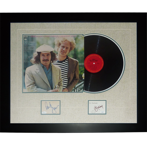 Paul Simon And Art Garfunkel Autographed Simon and Garfunkel Deluxe Framed Record Album - JSA
