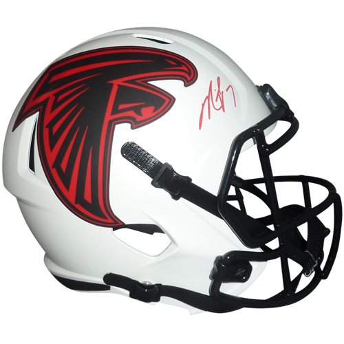 Michael Vick Autographed Atlanta Falcons (LUNAR Eclipse) Deluxe Full-Size Replica Helmet - JSA
