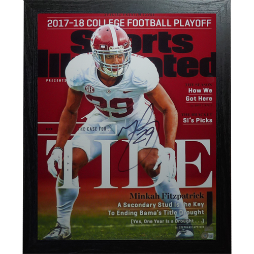 Minkah Fitzpatrick Autographed Alabama Crimson Tide (Sports Illustrated) Framed 16x20 Photo - Beckett