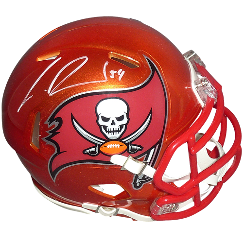 Lavonte David Autographed Tampa Bay Buccaneers (FLASH Alternate) Mini Helmet - JSA
