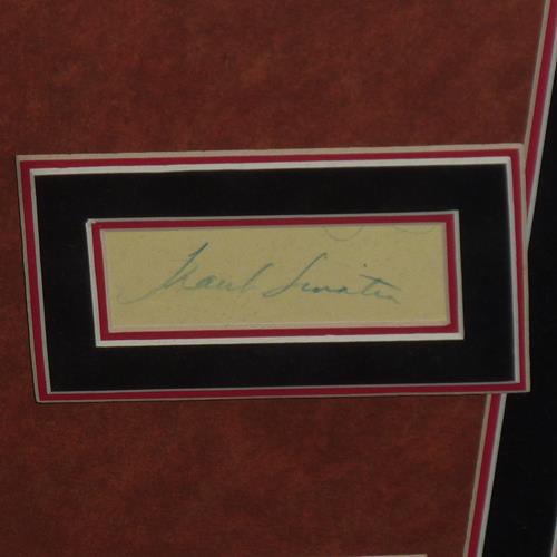 Frank Sinatra, Dean Martin, Sammy Davis Jr, Peter Lawford And Joey Bishop Autographed Rat Pack Deluxe Framed Shadowbox - JSA, PSA