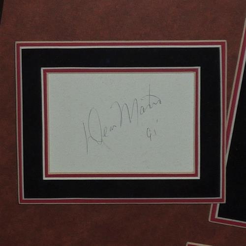 Frank Sinatra, Dean Martin, Sammy Davis Jr, Peter Lawford And Joey Bishop Autographed Rat Pack Deluxe Framed Shadowbox - JSA, PSA