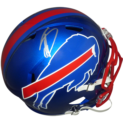 Stefon Diggs Autographed Buffalo Bills (FLASH Alternate) Deluxe Full-Size Replica Helmet - Beckett Witness