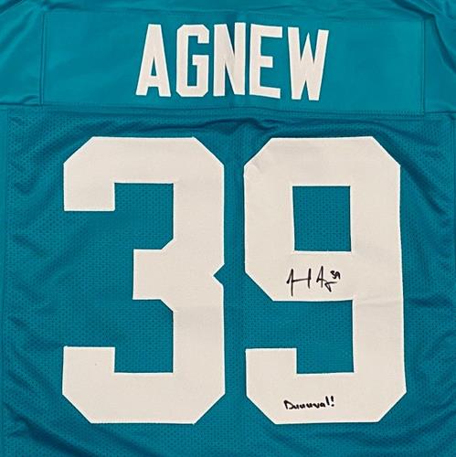 Jamal Agnew Autographed Jacksonville (Teal #39) Custom Jersey