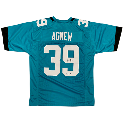 Jamal Agnew Autographed Jacksonville (Teal #39) Custom Jersey