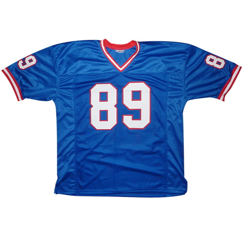 Mark Bavaro Autographed New York Giants (Blue #89) Custom Jersey - JSA