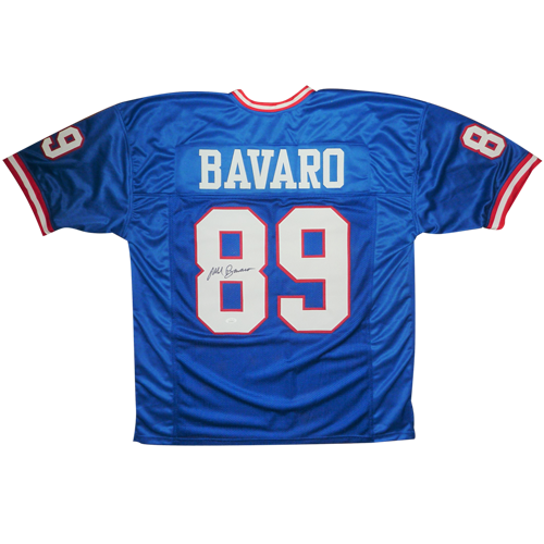 Mark Bavaro Autographed New York Giants (Blue #89) Custom Jersey - JSA