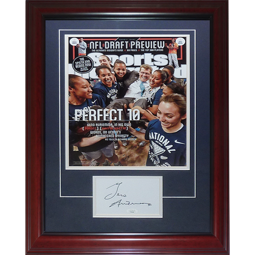 Geno Auriemma Autographed UCONN Huskies 11x14 Sports Illustrated Frame with Autograph - JSA