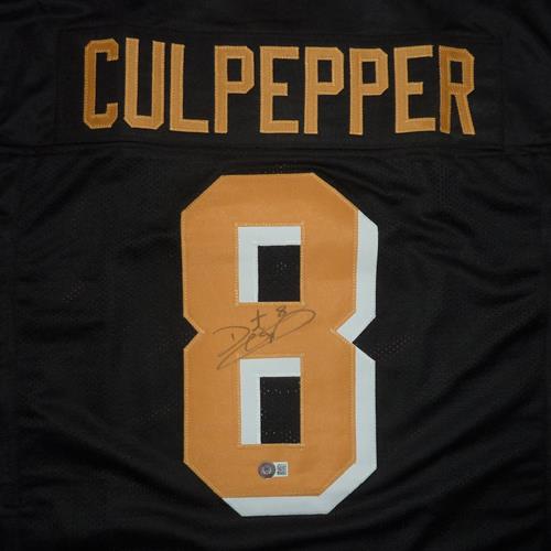 Daunte Culpepper Autographed UCF (Black #8) Custom Jersey - Beckett