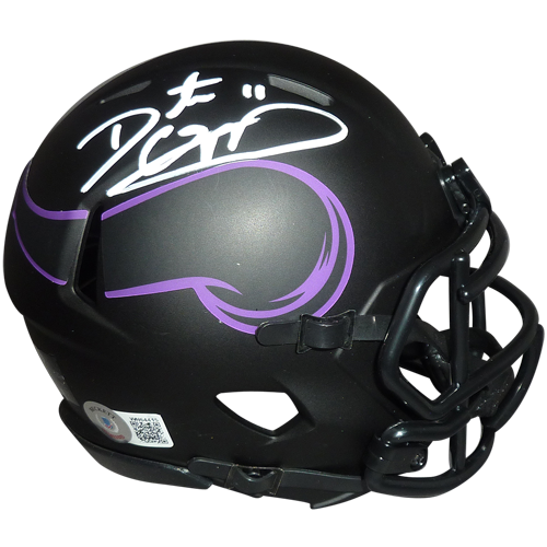 Daunte Culpepper Autographed Minnesota Vikings (ECLIPSE Alternate) Mini Helmet - Beckett