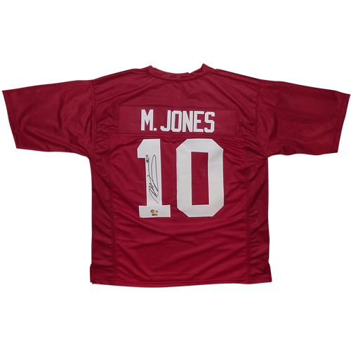 Mac Jones Autographed Alabama (Crimson #10) Custom Jersey - Beckett