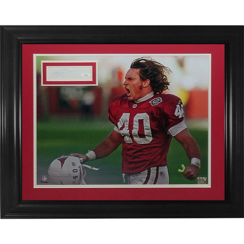 Pat Tillman Autographed Arizona Cardinals Deluxe Framed 16x20 Photo Piece with Authentic Signature - JSA Letter