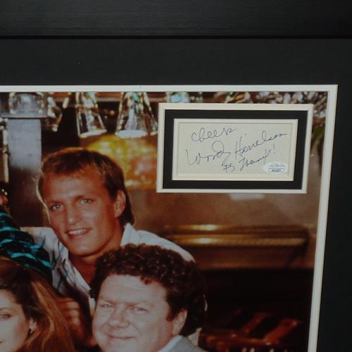Cheers Full-Size TV Poster Deluxe Framed with all Cast Autographs - JSA