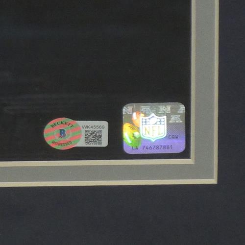 Ezekiel Elliott Autographed Dallas Cowboys (Spotlight) Deluxe Framed 16x20 Photo - Beckett