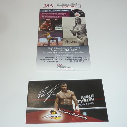 Mike Tyson Autographed Boxing FUNKO POP! Figure - JSA