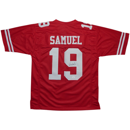 Deebo Samuel Autographed San Francisco (Red #19) Custom Jersey - JSA