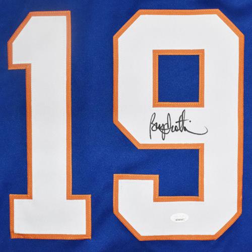 Bryan Trottier Autographed New York (Blue #19) Custom Hockey Jersey - JSA