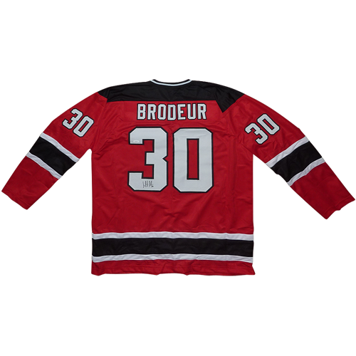 Martin Brodeur Autographed New Jersey (Red #30) Custom Hockey Jersey - JSA