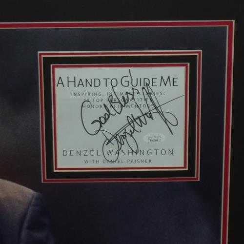 Man on Fire Full-Size Movie Poster Deluxe Framed with Denzel Washington Autograph - JSA