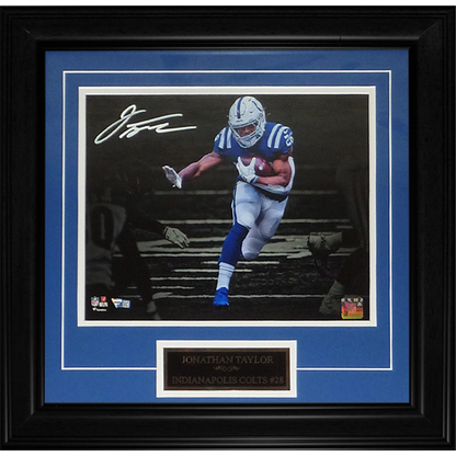 Jonathan Taylor Autographed Indianapolis Colts Deluxe Framed 11x14 Photo - Fanatics