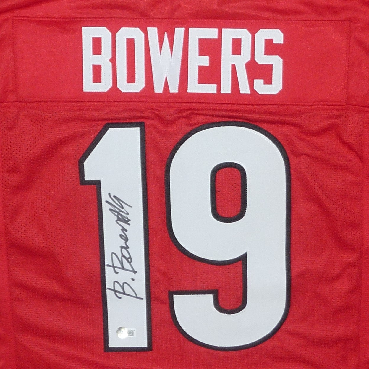 Brock Bowers Autographed Georgia Bulldogs (Red #19) Custom Jersey - Beckett