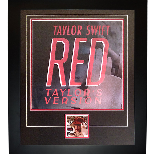 Taylor Swift Autographed Red CD Deluxe Framed with Lenticular Poster - JSA