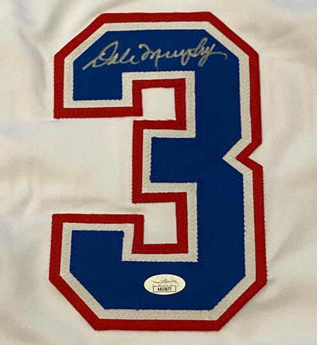 Dale Murphy Autographed Atlanta (Throwback White #3) Custom Jersey - JSA